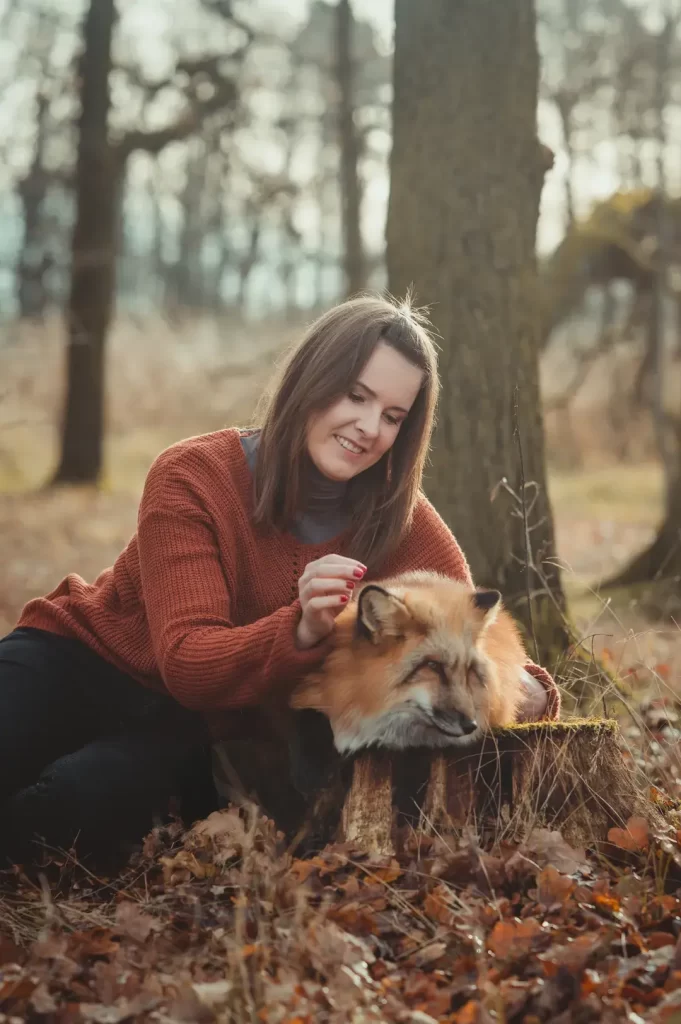 focení s liškou